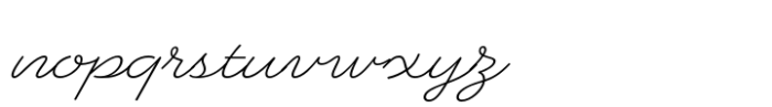 Heartline Script Light Font LOWERCASE