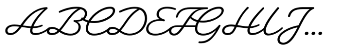 Heartline Script Regular Font UPPERCASE