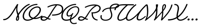 Heartline Script Regular Font UPPERCASE