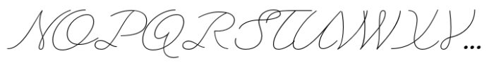 Heartline Script Thin Font UPPERCASE
