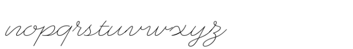 Heartline Script Thin Font LOWERCASE