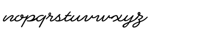 Heartline Script Variable Font LOWERCASE