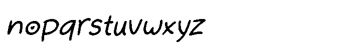 Heartova Italic Font LOWERCASE