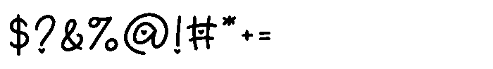 Heartova Regular Font OTHER CHARS