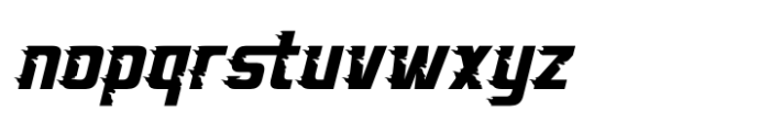 Heat Road Italic Font LOWERCASE