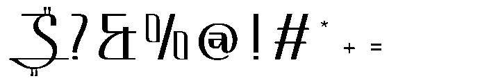 Heatrous Regular Font OTHER CHARS