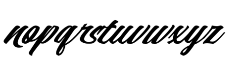 Heats Black Italic Font LOWERCASE