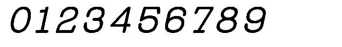 Heaven Mono Italic Font OTHER CHARS