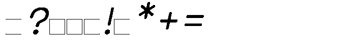 Heaven Mono Italic Font OTHER CHARS