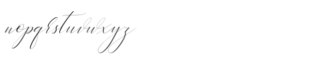 Heavenly Italic Font LOWERCASE