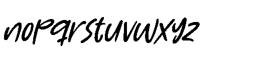 Heavenly Joyful Italic Font LOWERCASE