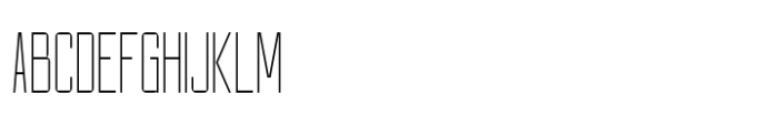 Heavenward Thin Condensed Font UPPERCASE