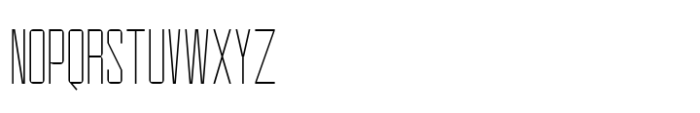 Heavenward Thin Condensed Font UPPERCASE
