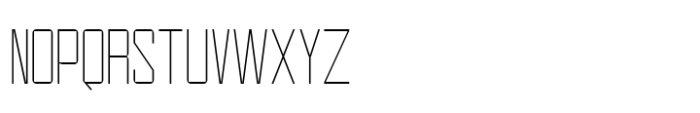 Heavenward Thin Expanded Font UPPERCASE
