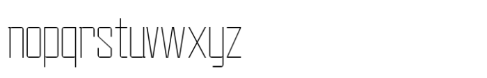 Heavenward Thin Expanded Font LOWERCASE