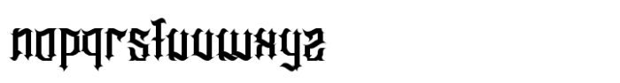 Heavier Crowns Font LOWERCASE