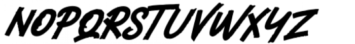 Heavier Italic Font UPPERCASE