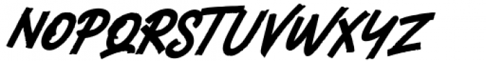 Heavier Italic Font LOWERCASE
