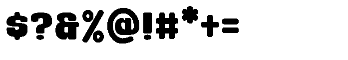 Heavy Bloky Font OTHER CHARS