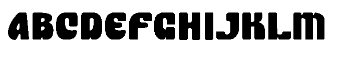 Heavy Bloky Font UPPERCASE