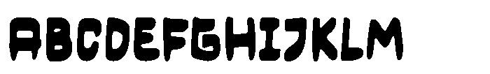 Heavy Clouds Font UPPERCASE