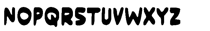 Heavy Clouds Font UPPERCASE