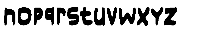 Heavy Clouds Font LOWERCASE