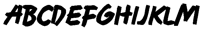 Heavy Warning Font UPPERCASE