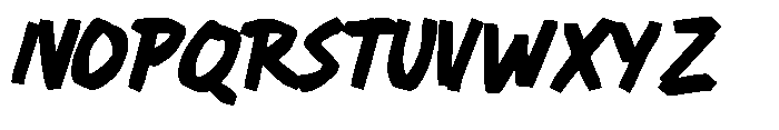 Heavy Warning Font UPPERCASE