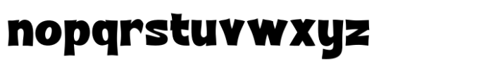 Heavy Font LOWERCASE