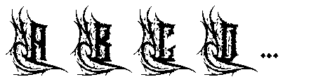 Heavytal Regular Font UPPERCASE