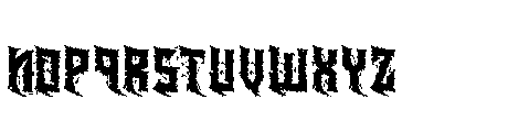 Heavytal Regular Font LOWERCASE
