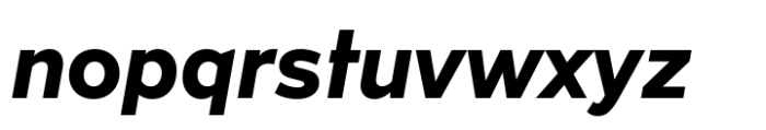 Hebden Recut Extra Bold Italic Font LOWERCASE