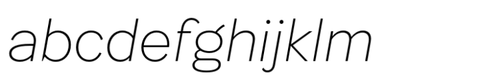 Hebden Recut Extra Light Italic FONT