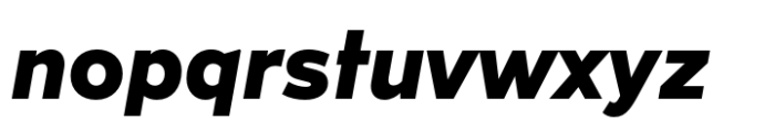 Hebden Recut Heavy Italic Font LOWERCASE