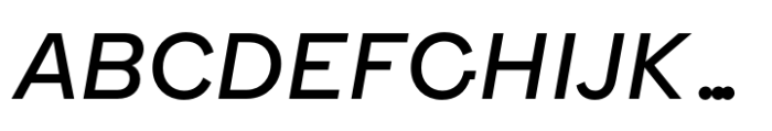 Hebden Recut Medium Italic Font