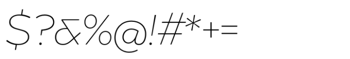 Hebden Recut Thin Italic Font OTHER CHARS