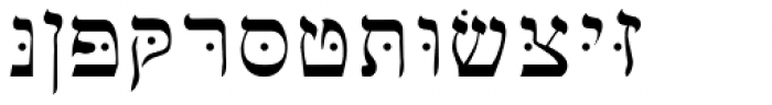 Hebrew Basic Font UPPERCASE