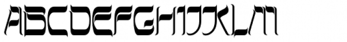 Hebrew Latino Plain Font UPPERCASE
