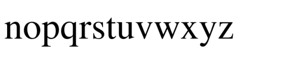 Hebrew Vilna Std Regular Font LOWERCASE