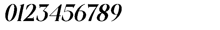 Hecate Display Italic Font OTHER CHARS