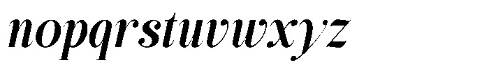 Hecate Display Italic Font LOWERCASE