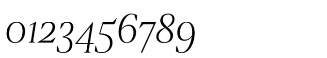 Hecate Thin Italic Font OTHER CHARS