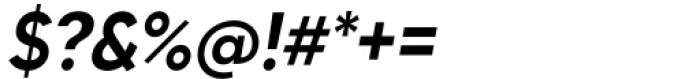 Heckney 60 Semi Bold Oblique Font OTHER CHARS