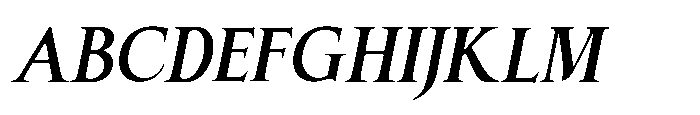 Hecta Ahera Italic Font UPPERCASE