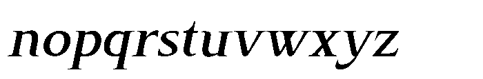 Hecta Ahera Italic Font LOWERCASE