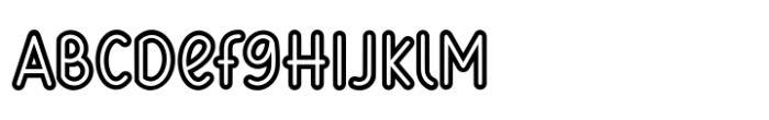 Heddon Rounded Outline FONT