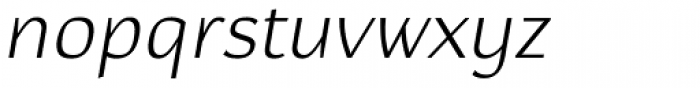 Hedon Light Italic Font LOWERCASE