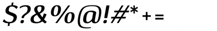 Hedon Semi Bold Italic Font OTHER CHARS
