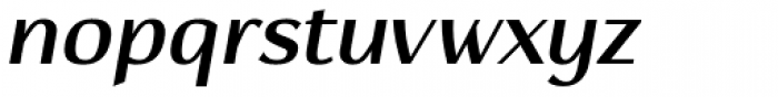 Hedon Semi Bold Italic Font LOWERCASE